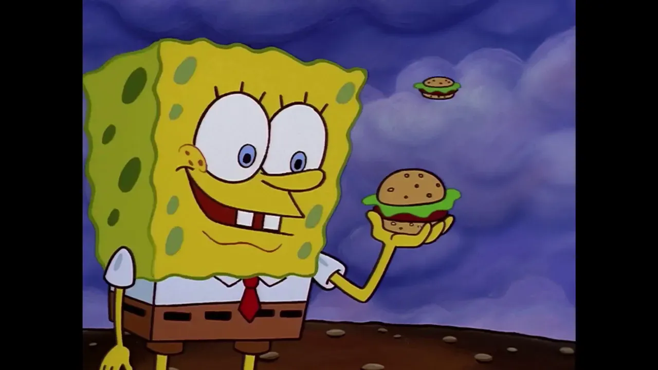 SpongeBob sings 'No Tears Left To Cry' by Ariana Grande