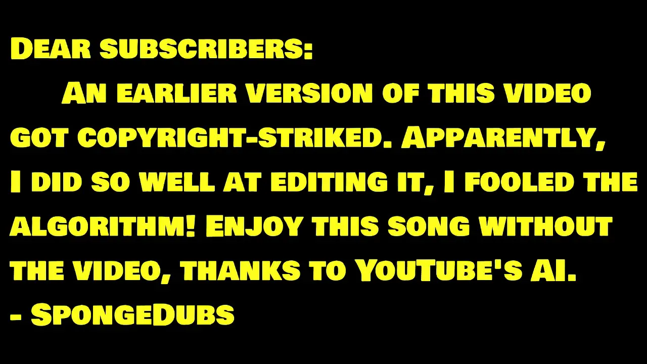 SpongeBob ACTUALLY sings 'Sweet Victory' by David Glen Eisley (NO LIPSYNC)